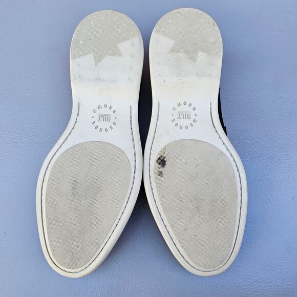 Blue Suede Shoes Leather Loafers Bilt George Brown Foster Penny Loafer Size 8.5 - Picture 11 of 13